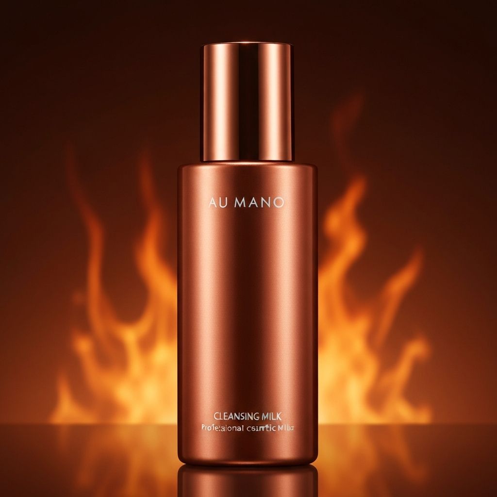 Мляко за почистване със медни искри, луксозна грижа за лице